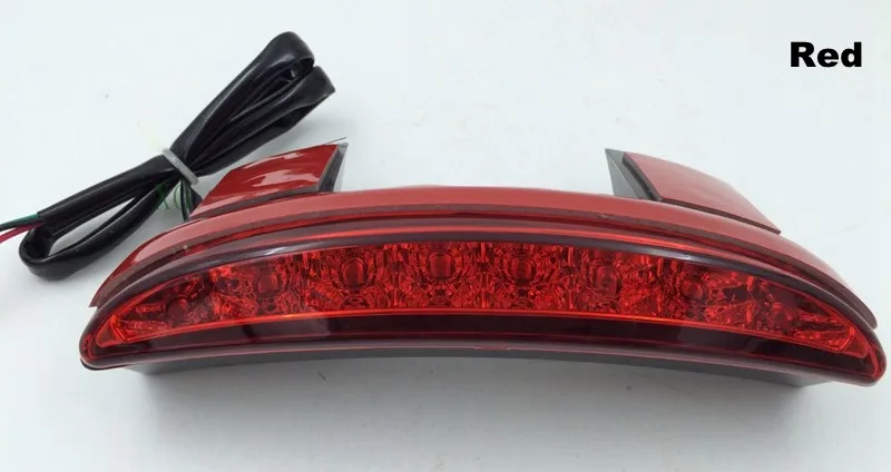 Красный/дым нарезанный крыло края мотоциклов 8 светодиодный красный стоп бег