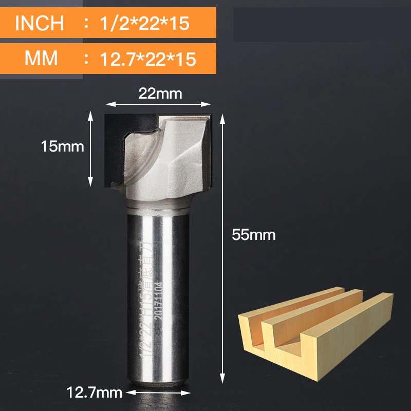 12.7x22x15 Tideway 1/2 хвостовик Алмазная Чистящая Нижняя Концевая мельница деревообрабатывающий резак шпаттер станок ЧПУ гравировальный инструмент PCD фреза - Длина режущей кромки: 12.7x22x15