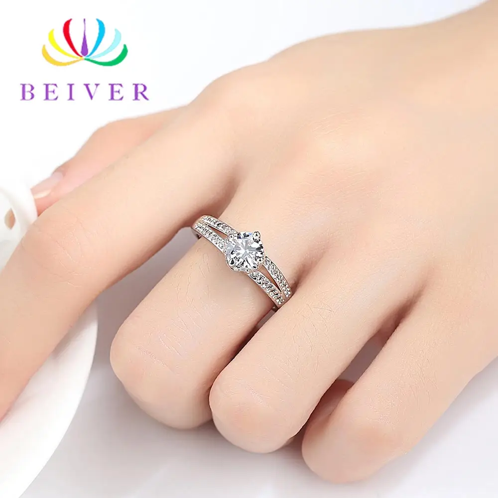Beiver 2019 New Fashion Engagement Rings for Women Eight Hearts And Swords Jewelry Valentine's Day Gifts | Украшения и