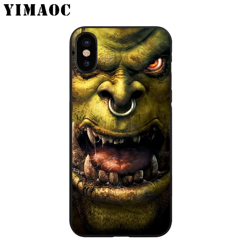 YIMAOC World of Warcraft мягкий черный силиконовый чехол из ТПУ для iPhone X или 10 8 7 6 6S Plus 5 5S SE Xr