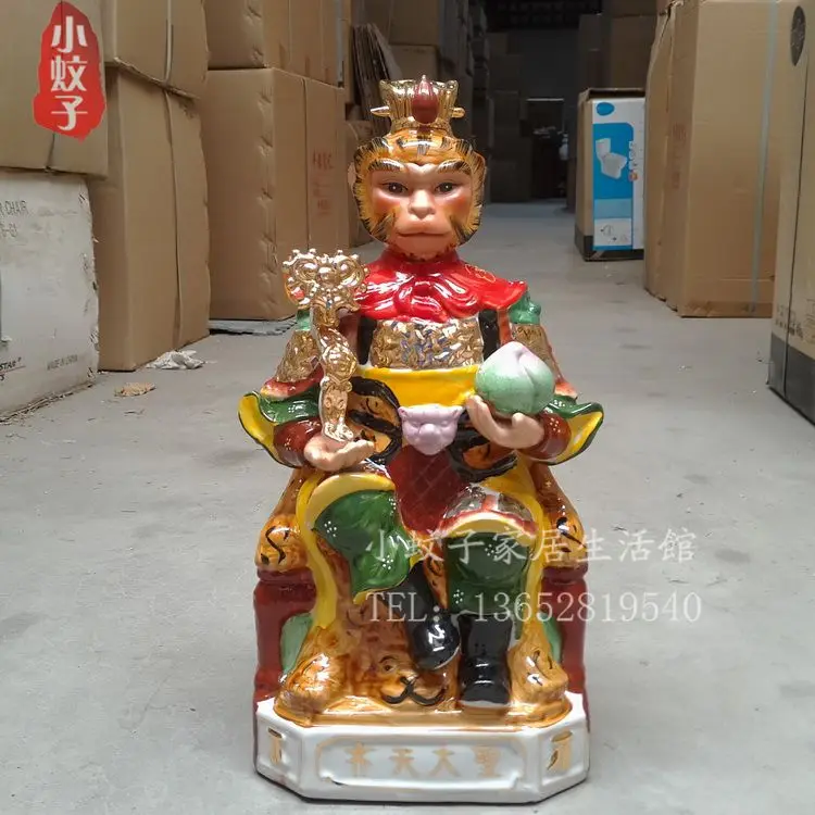 

crafts home decoration accessories decor 14~16 inch monkey like Sun Wukong monkey king like ceramic Buddha domineering ornaments