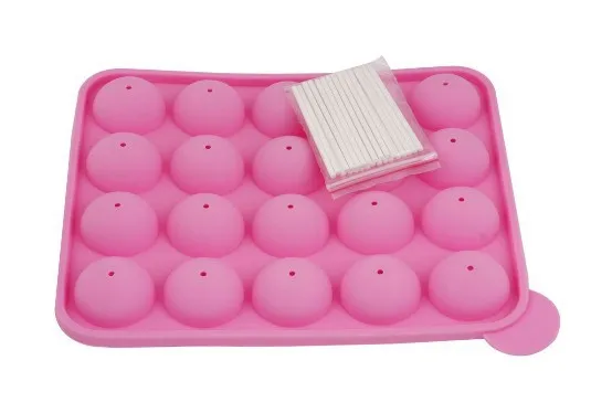 Форма для выпечки 25 палочек розового цвета стандартный размер|cake pops|pan moldecake pop pan |