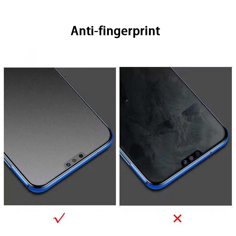 9D защитное закаленное стекло против отпечатков пальцев для huawei Honor 10 lite 10i 20i 20 8A Pro 8C 8x max 8S Защита экрана 9H