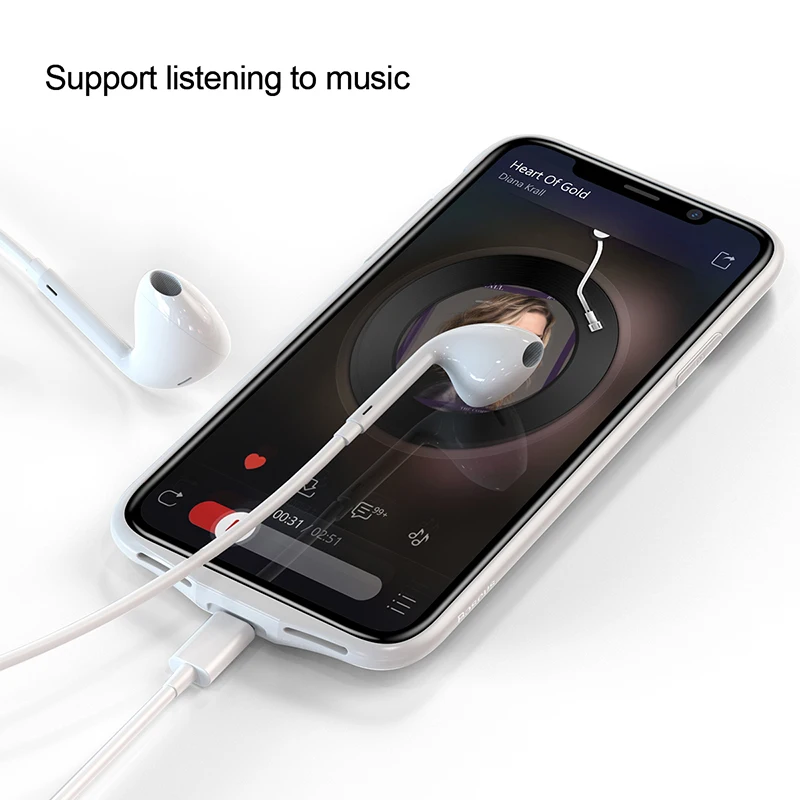 Чехол для зарядного устройства Baseus для iPhone X, чехол 3500 мАч, внешний аккумулятор, чехол, ультра тонкий внешний резервный аккумулятор, чехол