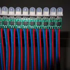 Пиксельная лампа WS2811 на входе 5 в постоянного тока, не водонепроницаемая, расстояние между проводами 10 см, струна 50 шт., полноцветная RGB-подсветка, круглый