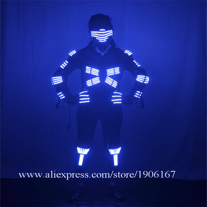 Светодиодный RGB-светильник растущие костюмы бронемаска перчатка цветной