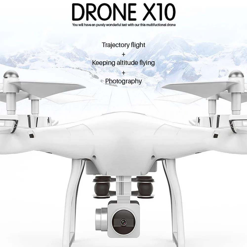 X10 2 4 ГГц Quadcopter видео WI FI FPV Headless режим удержания высоты Радиоуправляемый Дрон HD