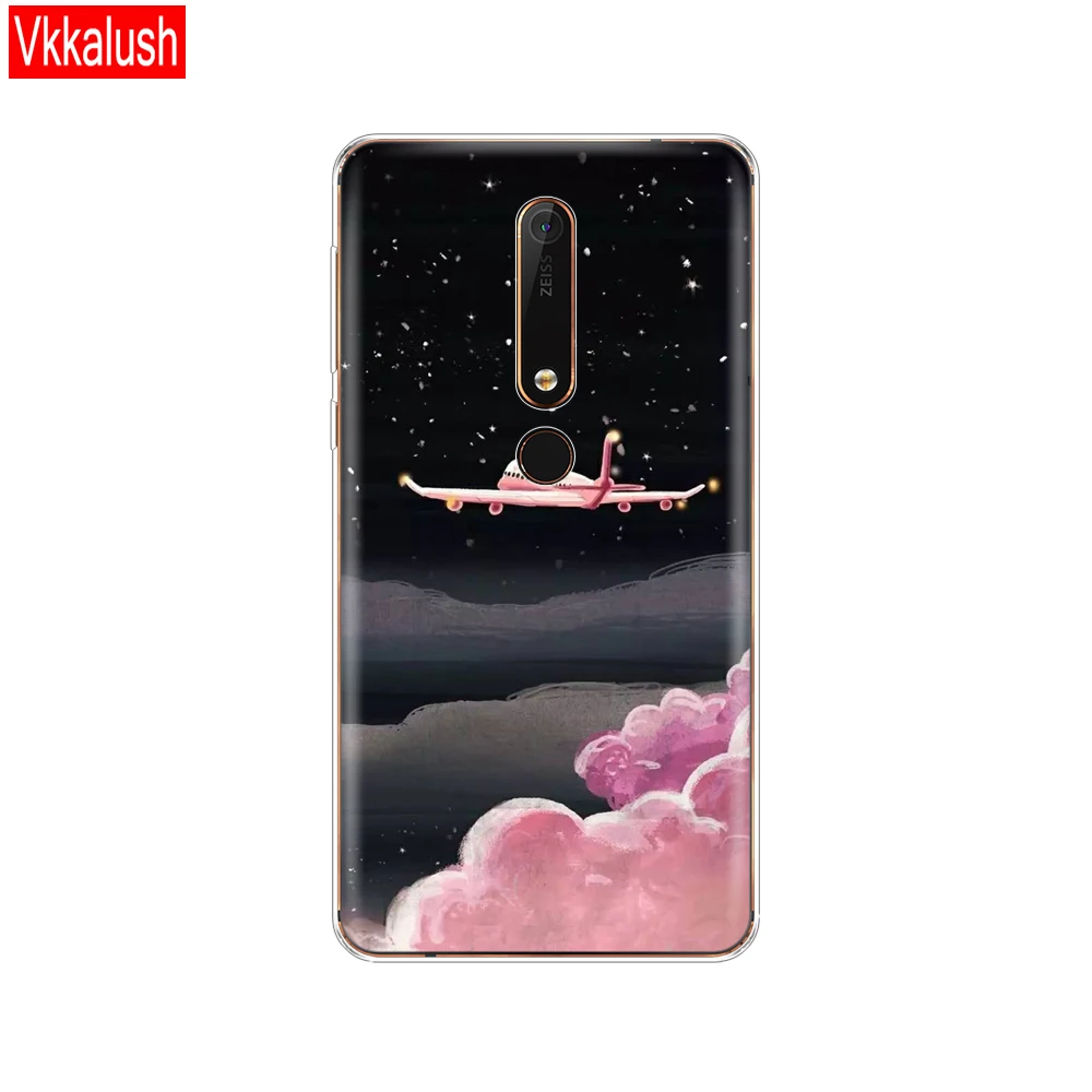 80267 Силиконовый чехол для Nokia 6, 6,1, 7 Plus, 8, 9, Nokia 6, 2018X5X6, чехол из мягкого ТПУ для задней панели телефона, чехол-бампер с рисунком - Цвет: 80267