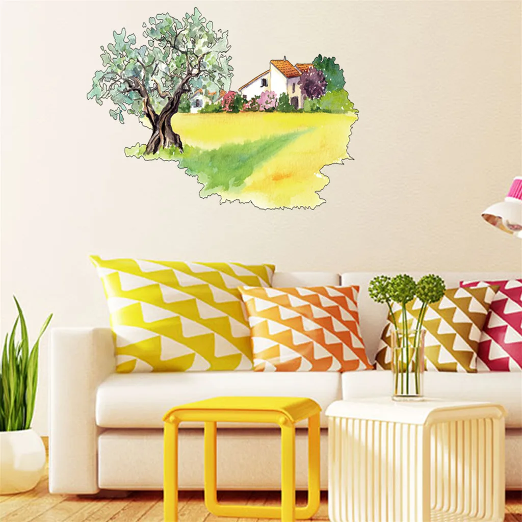 Personality Field Mermaid Wall Decor Sticker On The Window Door Beautiful Multicolor for Home Decoration 3.25 | Дом и сад