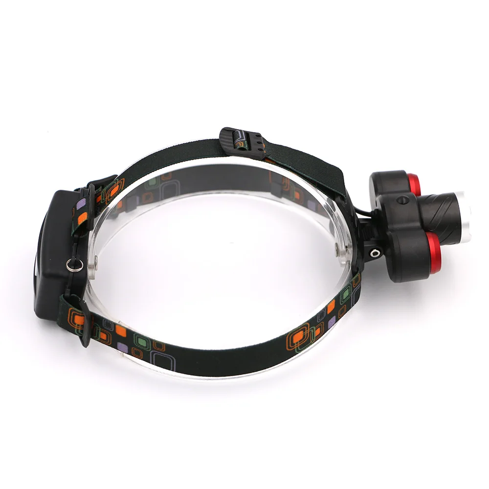 Фонарь налобный светодиодный 5000 лм 4 режима 1 * T6 + 2 R2|head lamp|led headlamplight headlights |