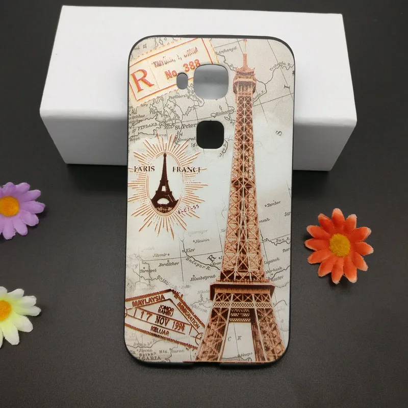 Fundas Для Huawei GX8 Case Cover Luxury Мультфильм Краска 3D рельеф G8 D199 Крышка Ascend Телефон Case| |