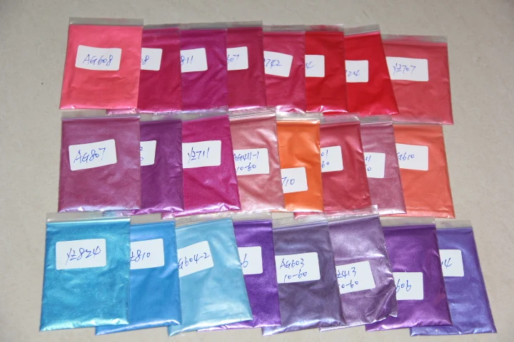 Пигмент Косметическая слюда различных цветов Мыло/Бомбочки для ванны/тени