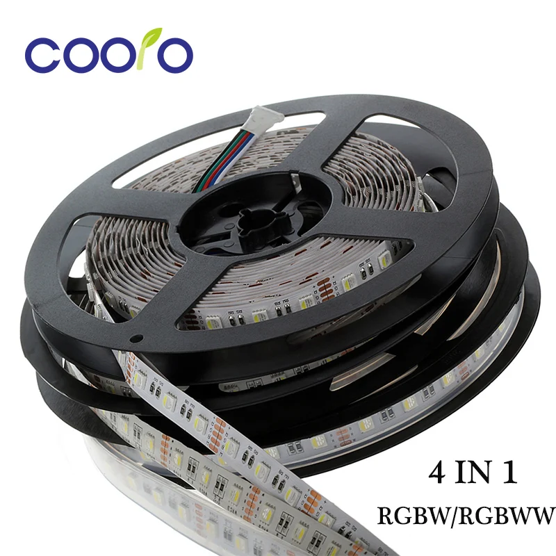 Гибкая светодиодная лампа 4 в 1 постоянный ток 12 В 5050 RGBW RGB + белый/RGB теплый белый