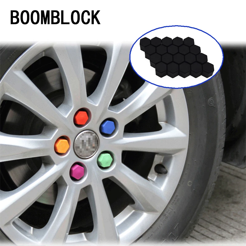 Втулка колеса автомобиля BOOMBLOCK 20 шт. силиконовая Ступица с крышкой для винта Toyota C