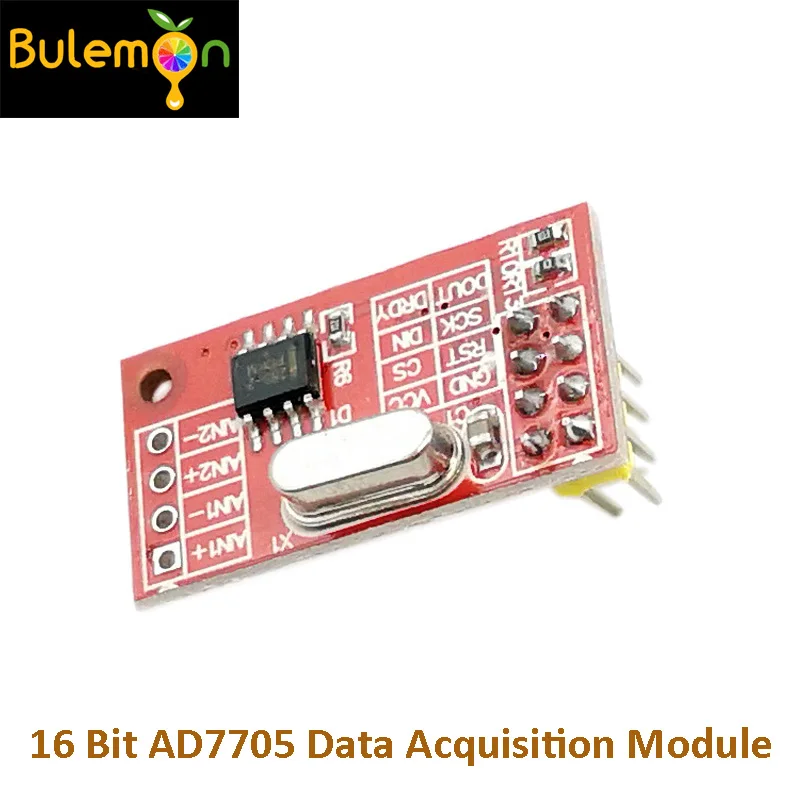 AD7705 модуль сбора данных 16 бит двухканальный ADC PGA SPI интерфейсный чип TM7705 с