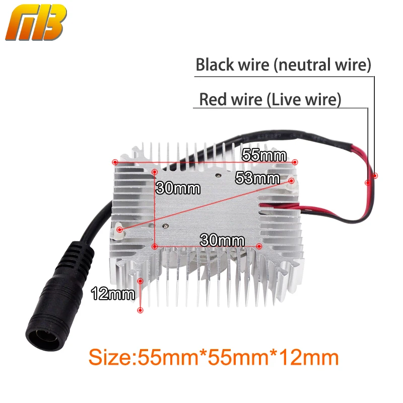 Радиатор с вентилятором алюминиевый радиатор высокое качество 55x55x12 мм