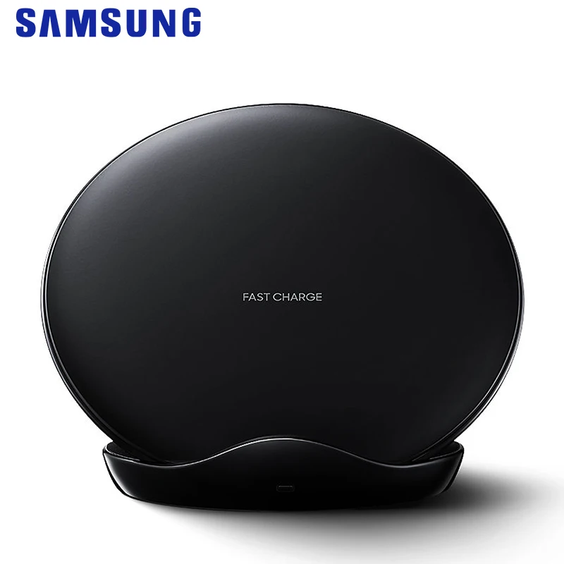 Black Samsung Оригинальное Быстрое беспроводное зарядное устройство Qi Smart Quick Charge для iPhone X XR XS Max 8/Galaxy S9 S8 Note 9 8/huawei mate 20 Pro - Тип штекера: Black
