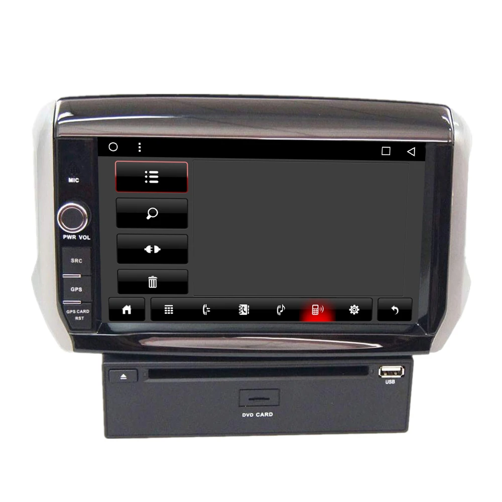 Поддержка Apple Carplay Android8.1 автомобильный Радио gps Мультимедиа dvd-плеер для peugeot 208 2008 2013 Авто Navi Стерео