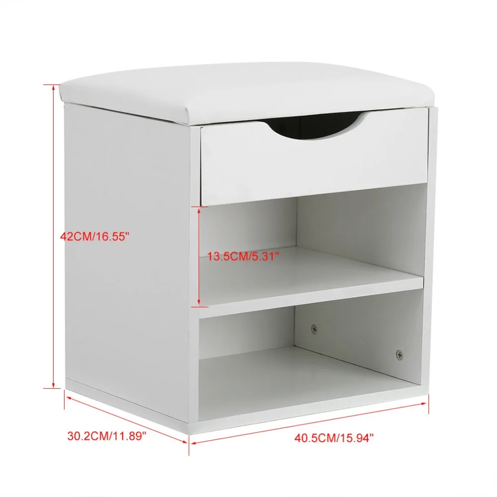 HDF + PU Entryway прихожей обуви деревянный органайзер для хранения шкаф мягкое сиденье