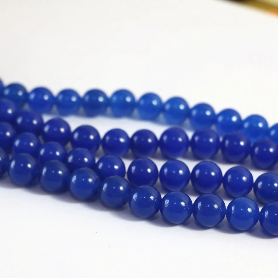 

Fashion Lapis lazuli stone jades 4mm 6mm 8mm 10mm 12mm best-selling round loose beads diy jewelry making gift B27