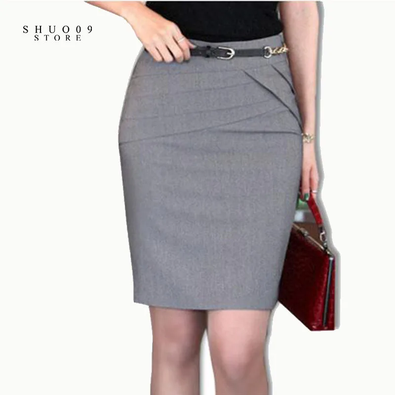 2018 женские юбки осень зима офисные официальные карандаш повседневные