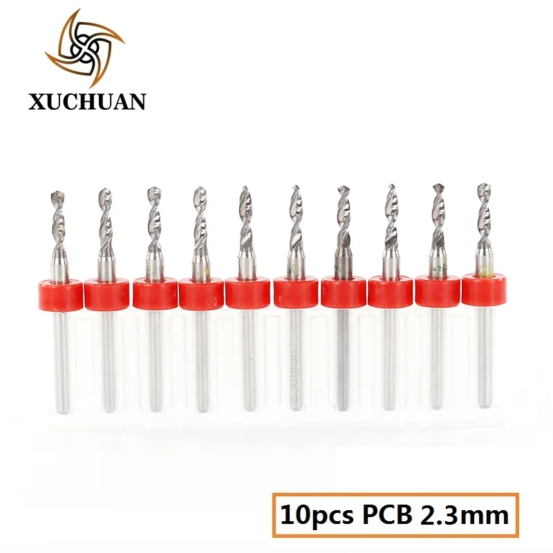 PCB2.3 10PCS 10 шт. 2,1-3,0 мм твердосплавная печатная плата сверло станок с ЧПУ сверло набор микро спиральное сверло - Цвет: PCB2.3 10PCS