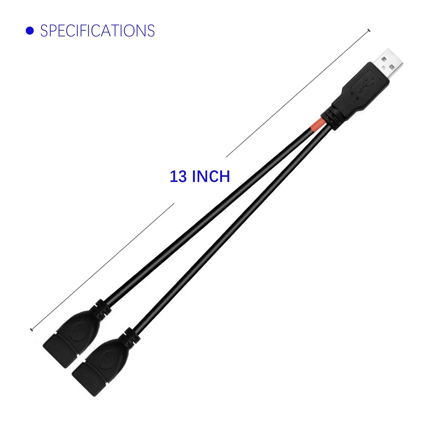 Разветвитель-переходник с USB 2 0 A Male на Dual Female Jack | Электроника