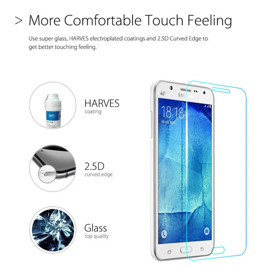 9H Tempered glass for samsung j5 j7 j3 2017 screen protector Samsung J1 J3 J5 J7 2016 J2 Prime protective film | Мобильные телефоны