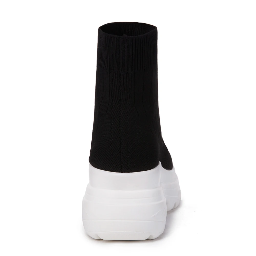 Женские Эластичные ботильоны из эластичной ткани на платформе | Обувь