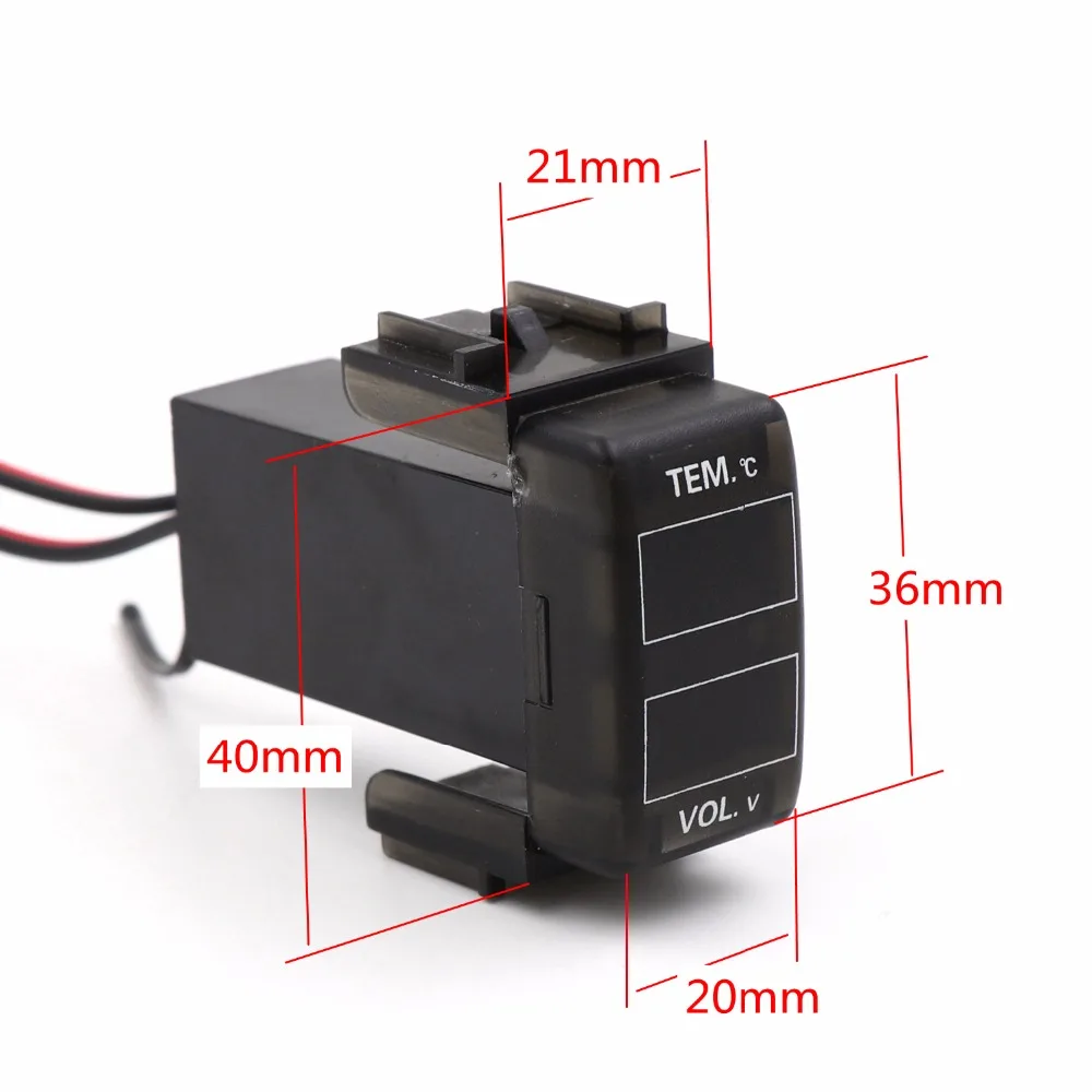 Автомобильный интерфейс 12 в цифровой ЖК измеритель напряжения монитор батареи и