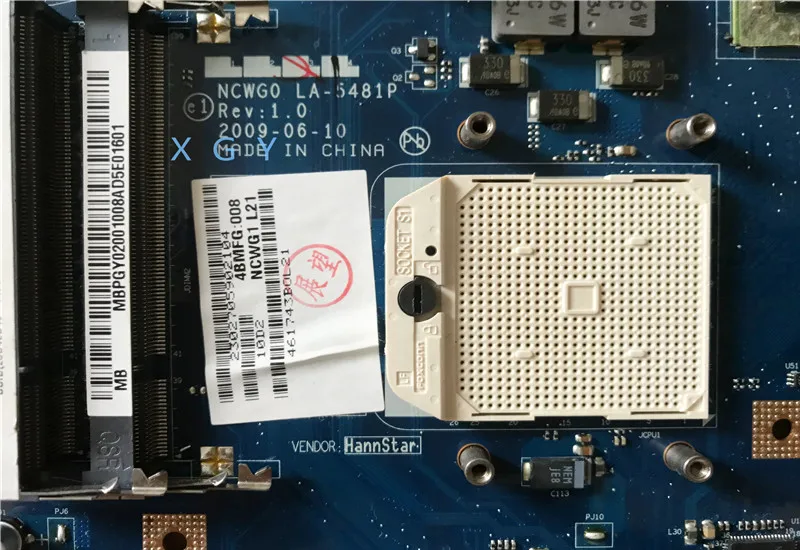 LA-5481P для ноутбука Acer aspire 5516 5517 5532 Материнская плата MBPGY02001 NCWG0 материнская DDR2 100%