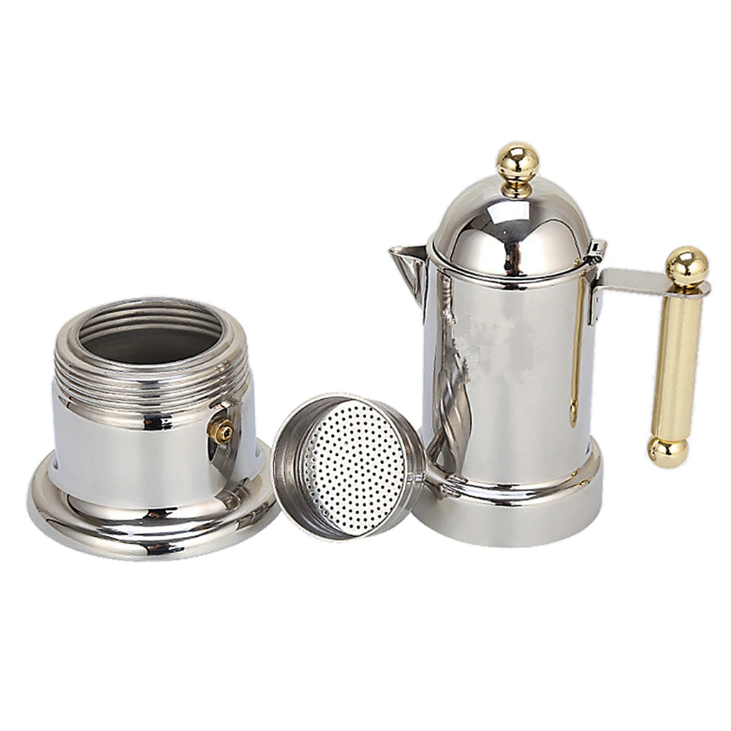 Italian Espresso Maker Thicken Stainless Steel Moka Pot Percolator Latte Coffee | Дом и сад