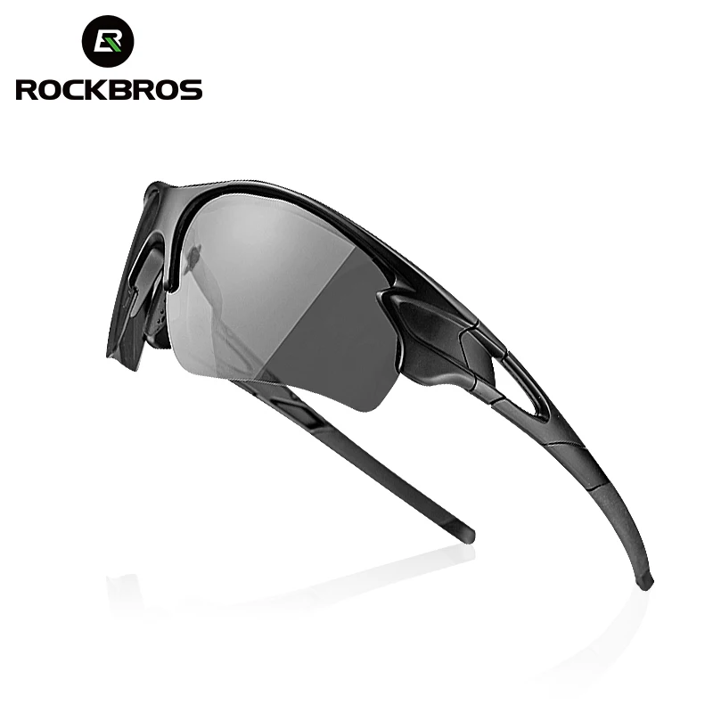 ROCKBROS Поляризованные Фотохромные Велоспортные Очки Велосипедные Очки Спорт На Открытом Воздухе Велосипеда Солнцезащитные Очки с Близорукостью Рамой