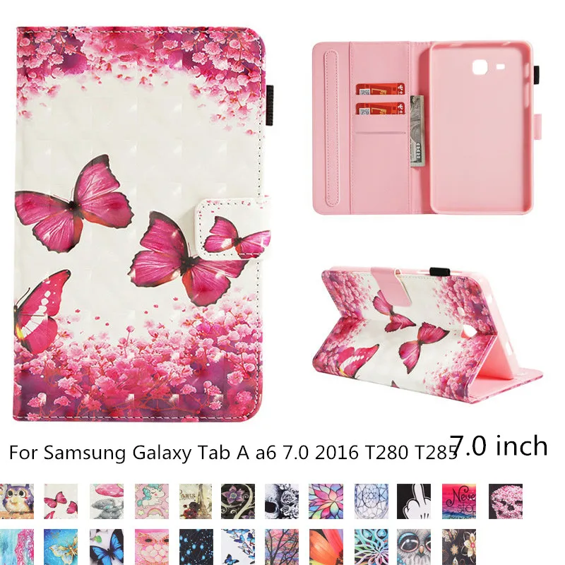 Магнитный флип чехол с подставкой для Samsung Galaxy Tab A a6 7 0 2016 T280 T285 дюйма подставка