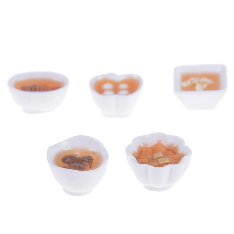 Miniature Chinese Cuisine Food Dollhouse Rice Mini Dessert Noodles Tofu Fish Resin Pretend Toys 1:12 Scale | Игрушки и хобби