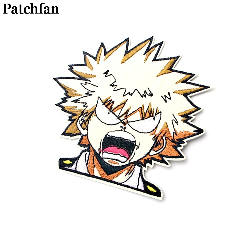 Patchfan My hero Academy аппликационные заплатки Сделай Сам Утюг на para джинсовая сумка рубашка одежда аксессуары наклейки вышитый значок A2097