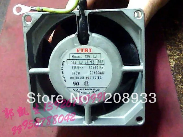 Для Франция ETRI 126LJ2192 AC115V 6 Вт 8038 8 см вентилятор для высокой температуры +