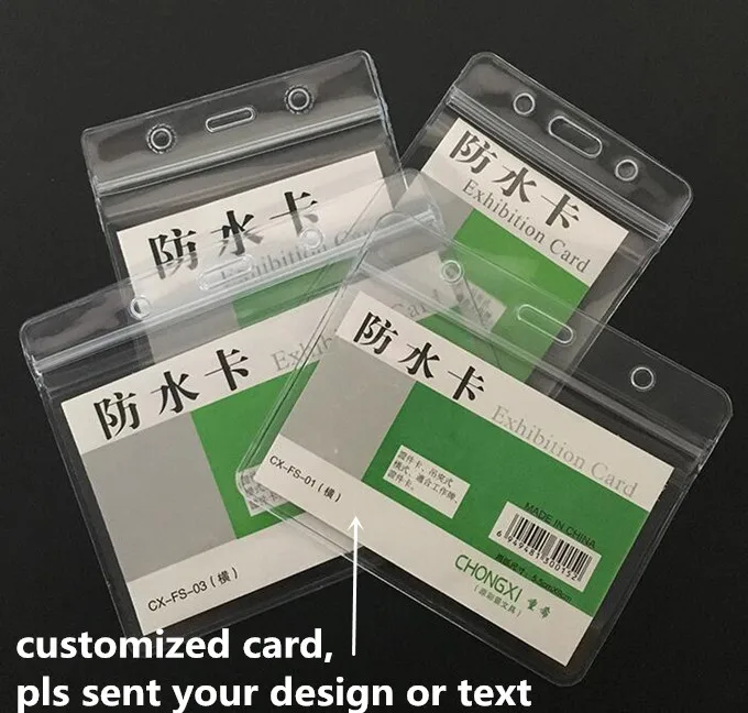100 шт./лот водонепроницаемая сумка для визиток пригласительная визитница