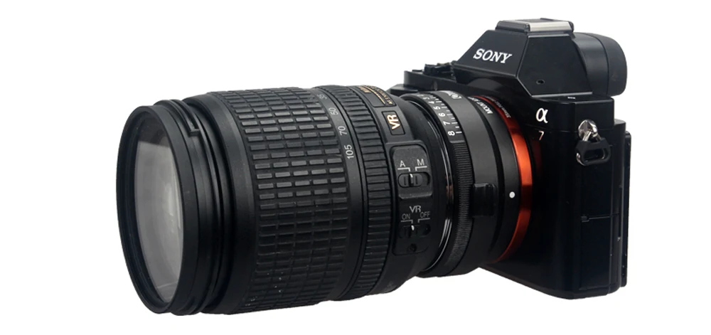 Адаптер для крепления объектива Commlite с циферблатом диафрагмы Nikon F AF S G камеры Sony E