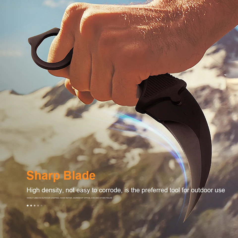 Охотничий нож JelBo Karambit, инструменты для выживания на открытом воздухе, нож с фиксированным лезвием CS GO, тактические боевые инструменты для кемпинга, ручные инструменты
