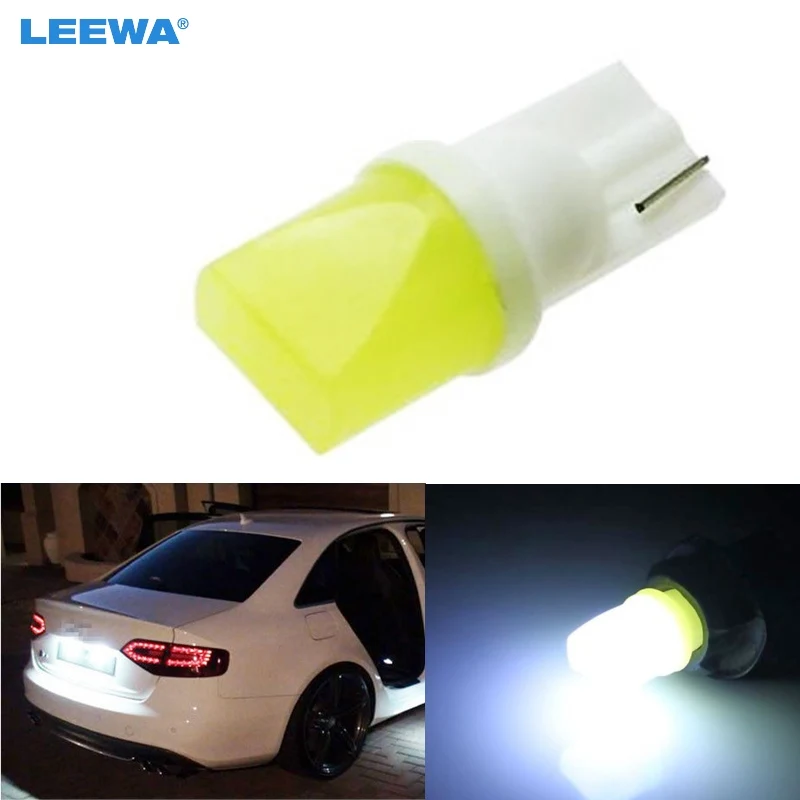 LEEWA 4 шт. T10 W5W 168 194 SMD Светодиодные белые огни клиновидные боковые лампочки для