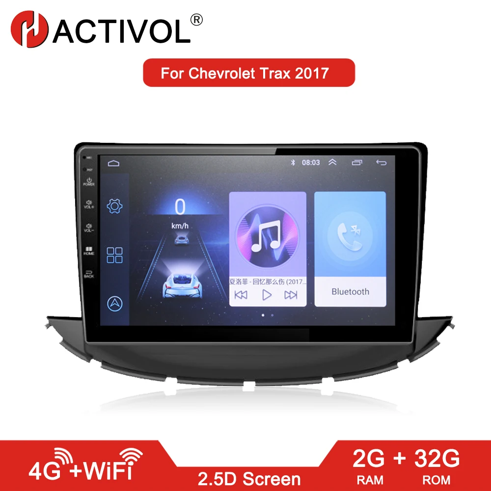 HACTIVOL 2G+ 32G Android 8,1 автомобильный Радио стерео для Chevrolet Trax автомобильный dvd-плеер gps навигация автомобильный аксессуар 4G интернет