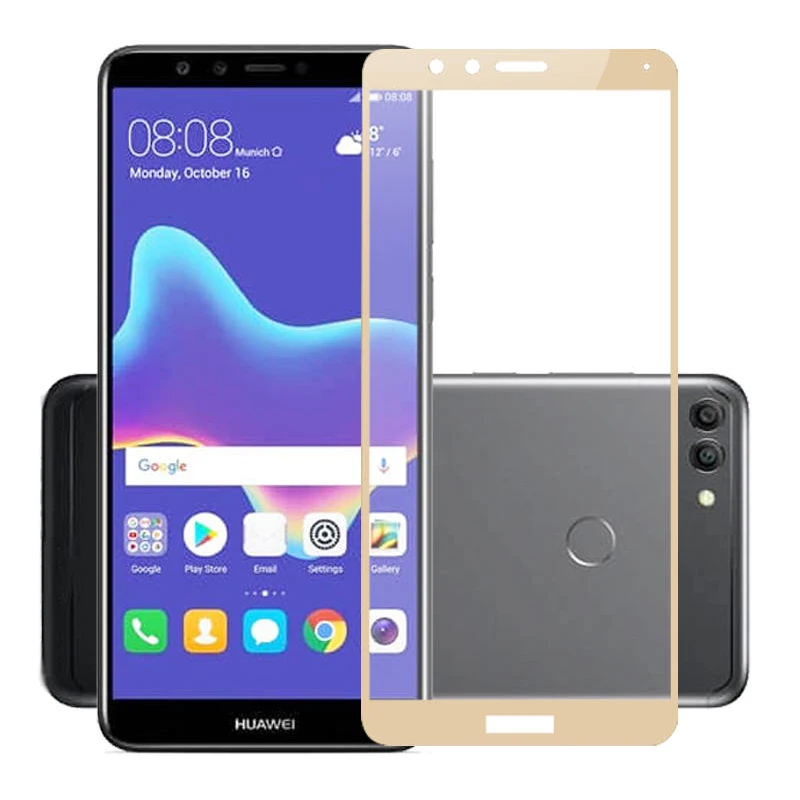 Закаленное стекло для Huawei Y9 2018 Защита экрана Y 9 Y92018 зеркальная защита пленка с