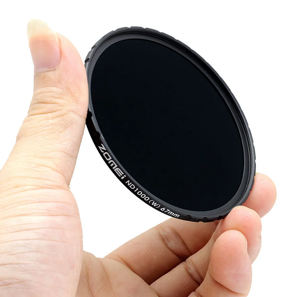 Фильтр для фотоаппарата Zomei оптическое стекло HD Slim ND1000 52/58/67/72/77/82 мм фильтр 10 stop с