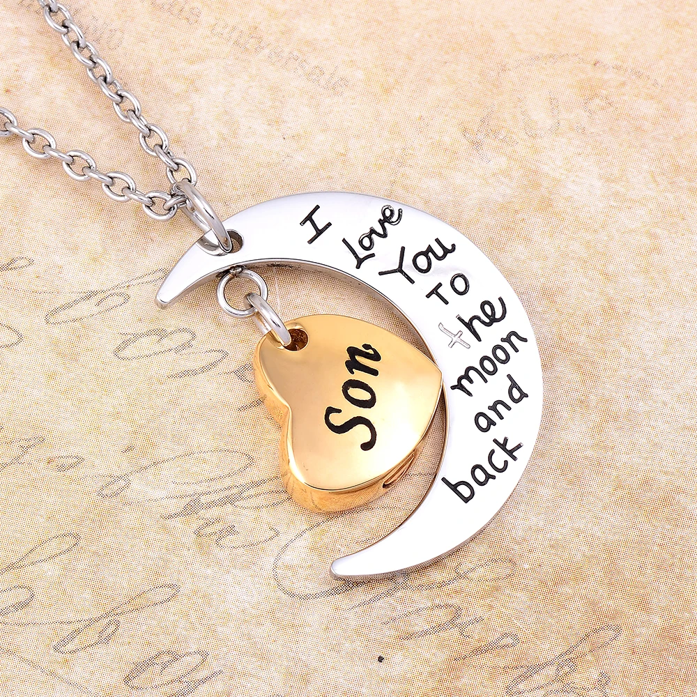 I Love you to the Moon and back Son памятные ювелирные изделия для любимых зол памятный предмет