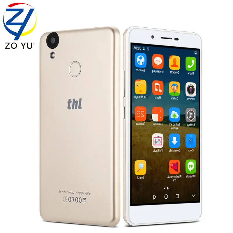 THL T9 Pro 5.5 дюйма MT6737 quad-core Android 6.0 мобильный телефон отпечатков пальцев 2 ГБ
