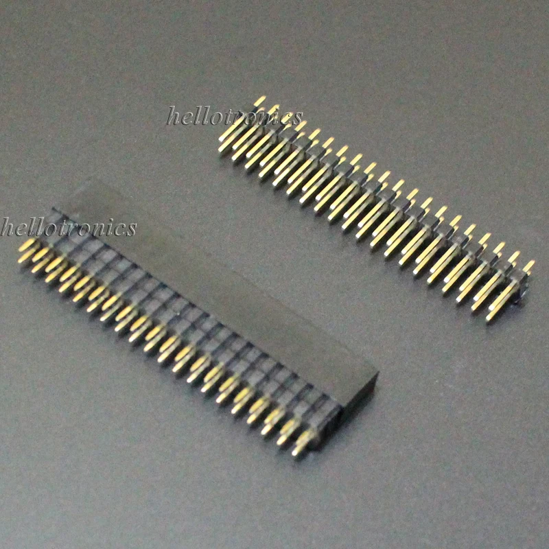 Hellotronics 2 шт./лот Raspberry Pi A + B 3 4 Male и Female 2x20 штырьков Штабелируемый GPIO Header|pi 2|pi api |