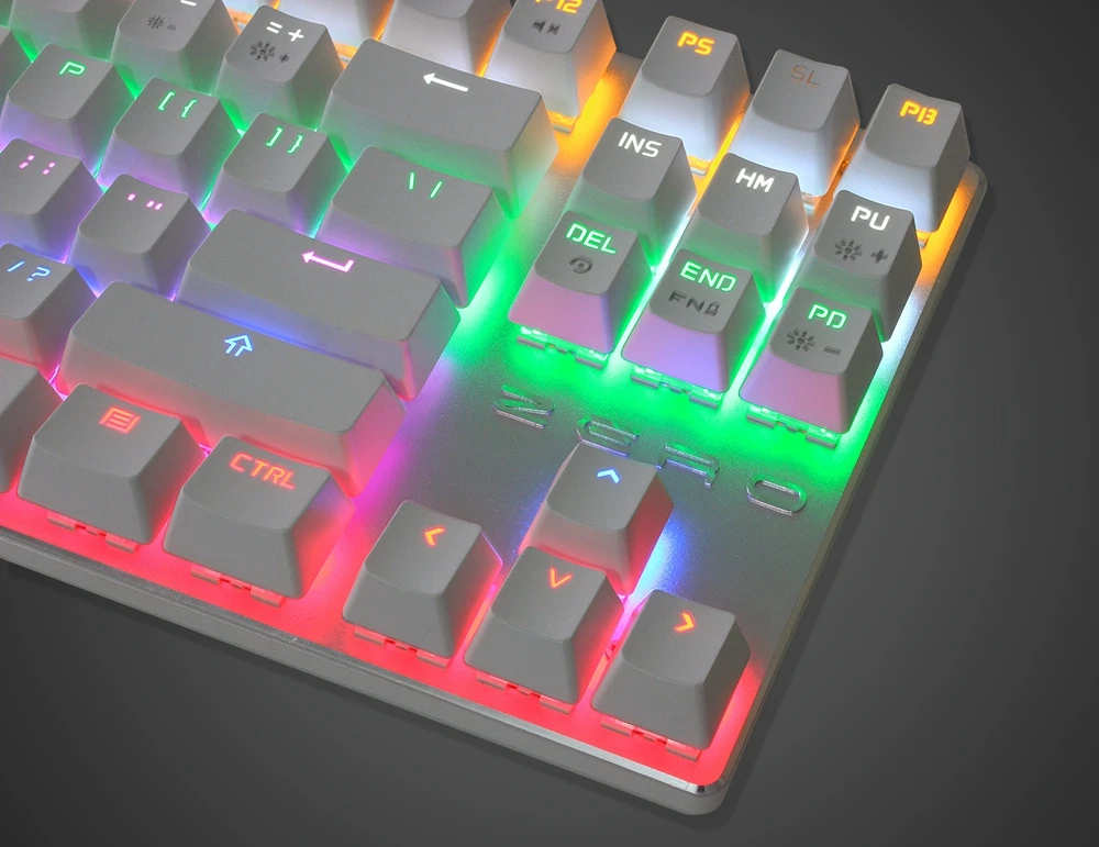 Metoo Edition Mechanical Keyboard 87 104 keys USB Blue Switch Gaming Keyboards for Tablet Desktop Russian Hebrew Arabic