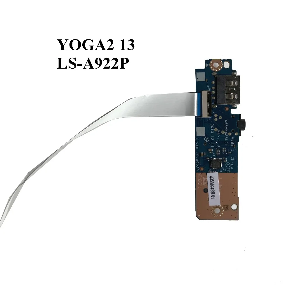 SZWXZY отличная оригинальная USB плата для Lenovo YOGA 2 13 с кабелем 455MK438L01 ZIVY0 LS A922P