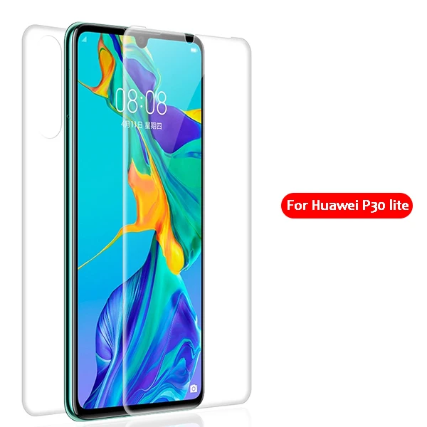 Невидимая защитная пленка VALAM для huawei P30, полностью закрывающая заднюю панель, для huawei P30 Pro, с датчиком отпечатков пальцев, не царапается - Цвет: For Huawei P30 lite